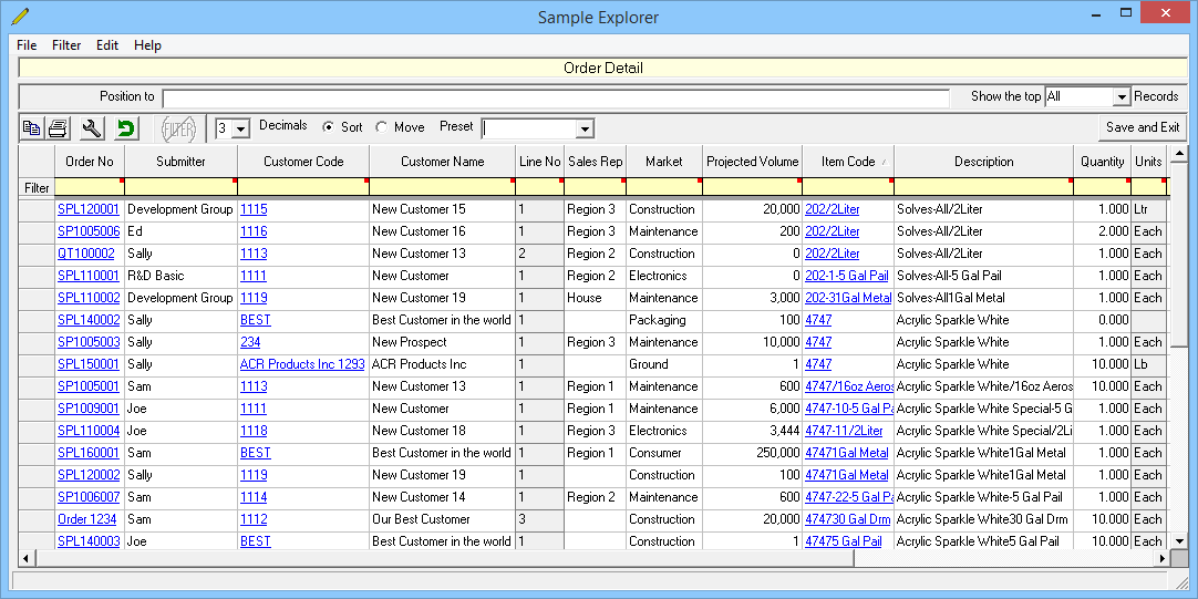 sample manager screen 3